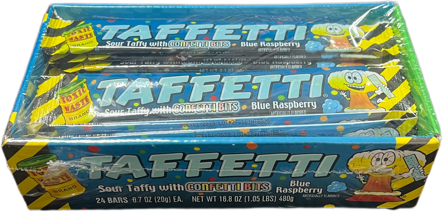 Toxic Waste Taffetti .7oz Bar Blue Raspberry