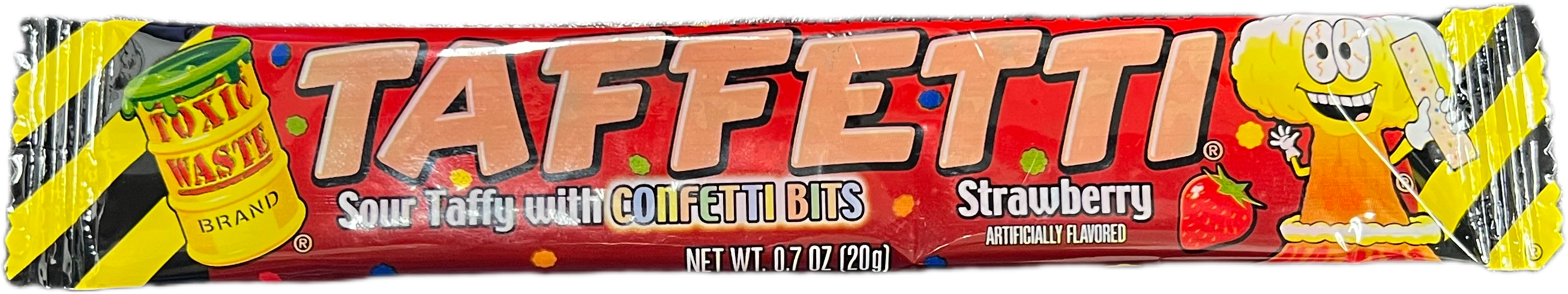 Toxic Waste Taffetti .7oz Bar Strawberry