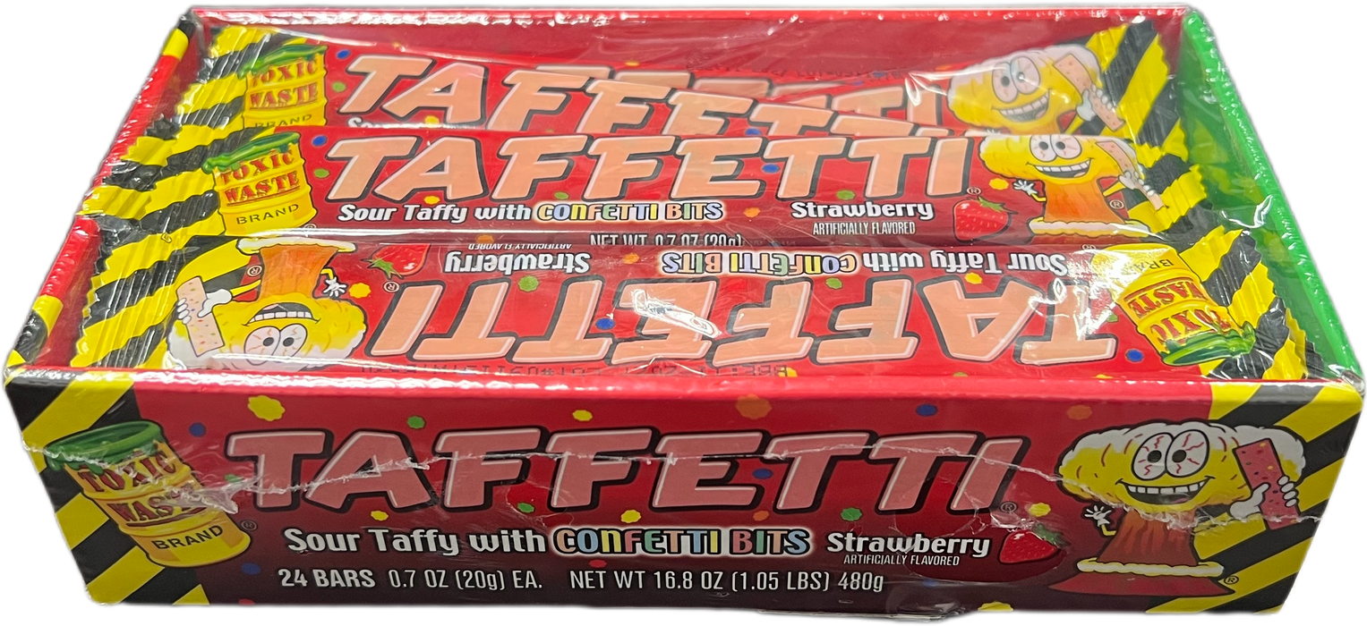 Toxic Waste Taffetti .7oz Bar Strawberry