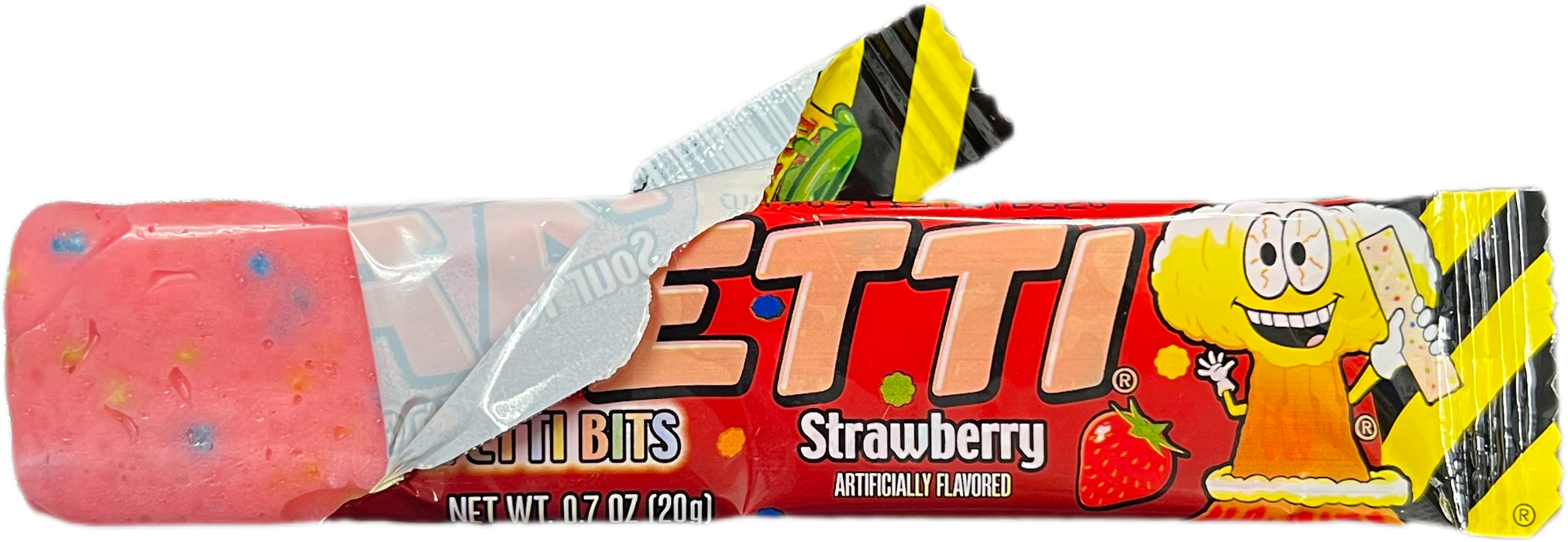 Toxic Waste Taffetti .7oz Bar Strawberry