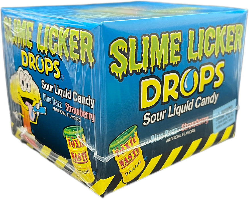 Slime Licker Drops .8oz Strawberry or Blue Razz