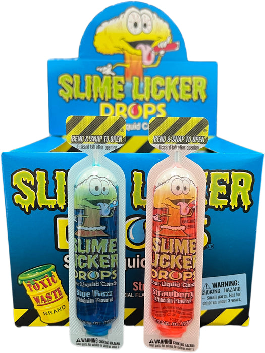 Slime Licker Drops .8oz Strawberry or Blue Razz