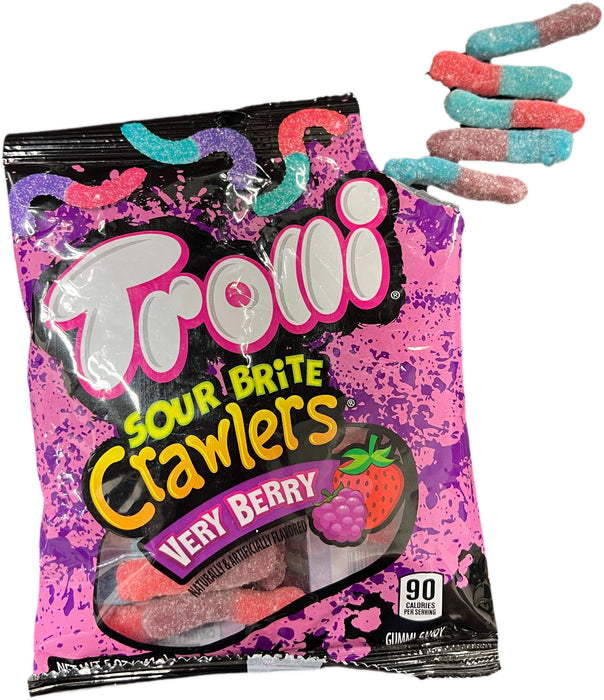 Trolli Sour Brite Crawlers 5oz Very Berry