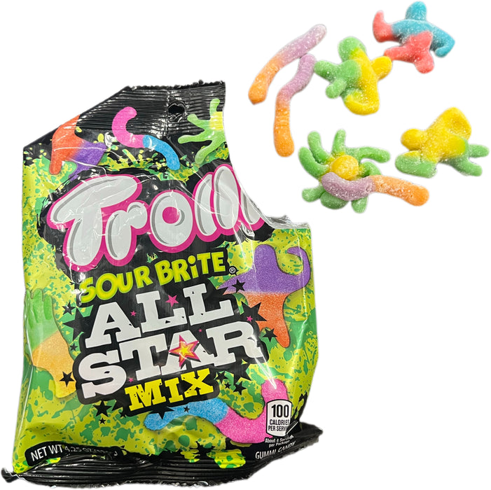 Trolli Sour Brite Crawlers 4.25oz All Star Mix