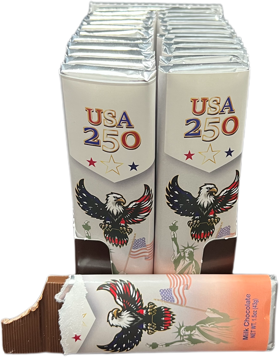 America 250 1.5oz Milk Chocolate Bar Eagle