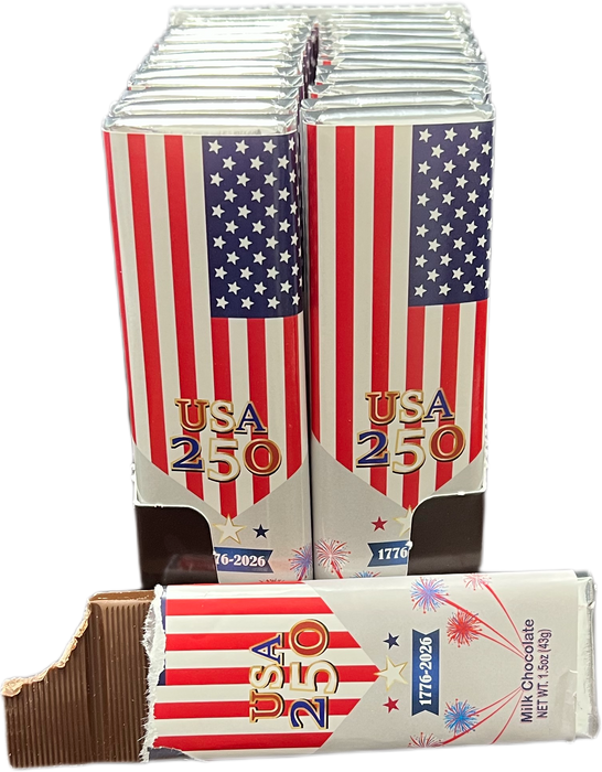 America 250 1.5oz Milk Chocolate Bar Flag