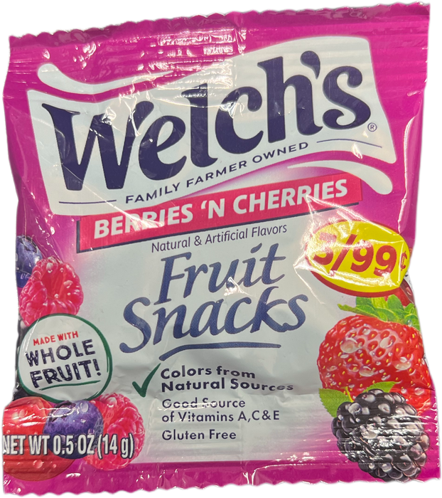 Welchs Berries N' Cherries .5oz Bag