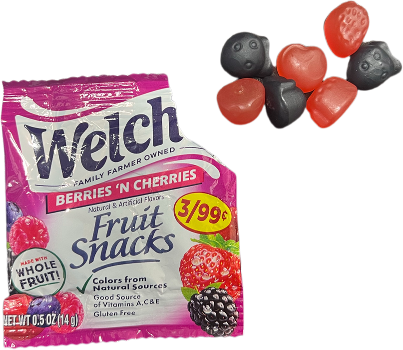Welchs Berries N' Cherries .5oz Bag