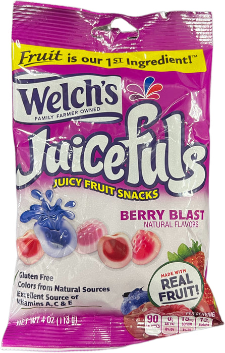 Welch's Juicefuls 4oz Bag Berry Blast