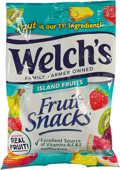 Welch's Fruit Snacks 5oz Bag Island Fruits