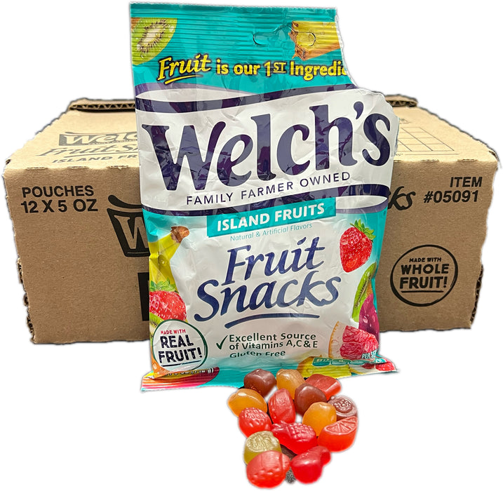 Welch's Fruit Snacks 5oz Bag Island Fruits