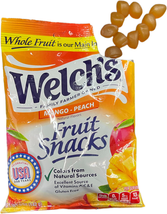 Welch's Fruit Snacks 5oz Bag Mango - Peach