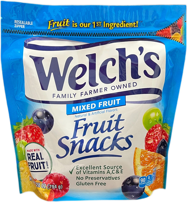 Welch's Fruit Snacks 28oz Bag Mixed Fruit
