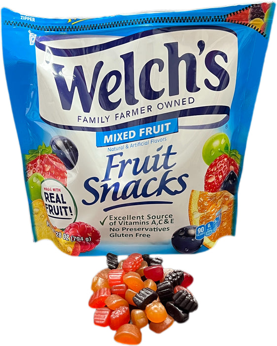 Welch's Fruit Snacks 28oz Bag Mixed Fruit