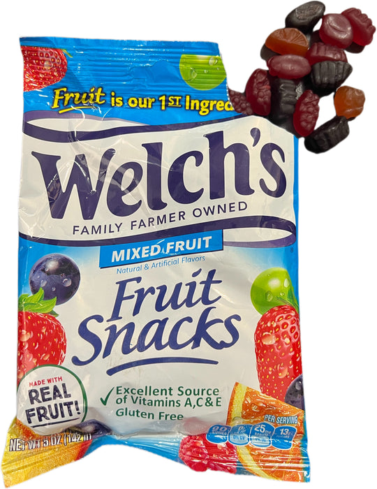 Welch's Fruit Snacks 5oz Bag Mixed Fruit