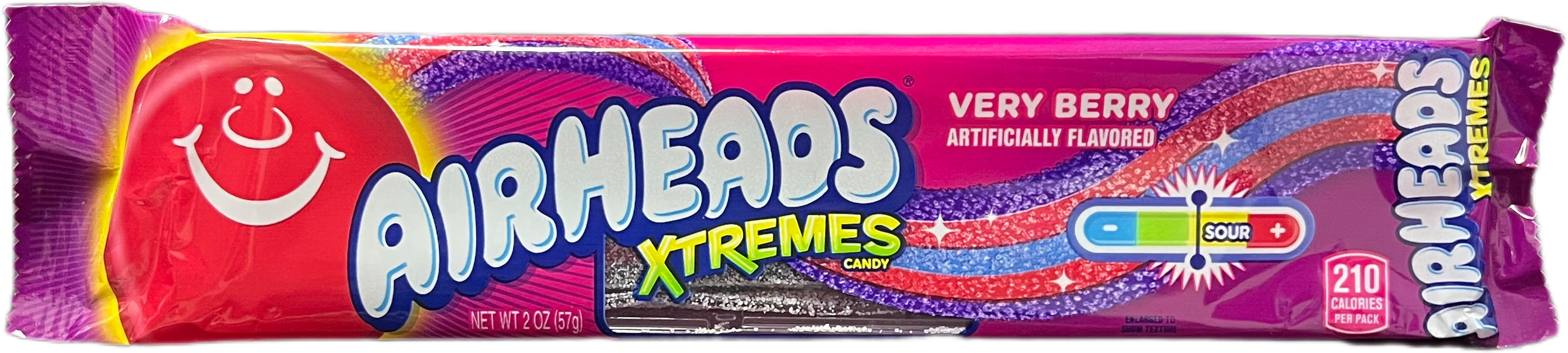 Airheads Xtreme Sour Belts 2oz Very Berry