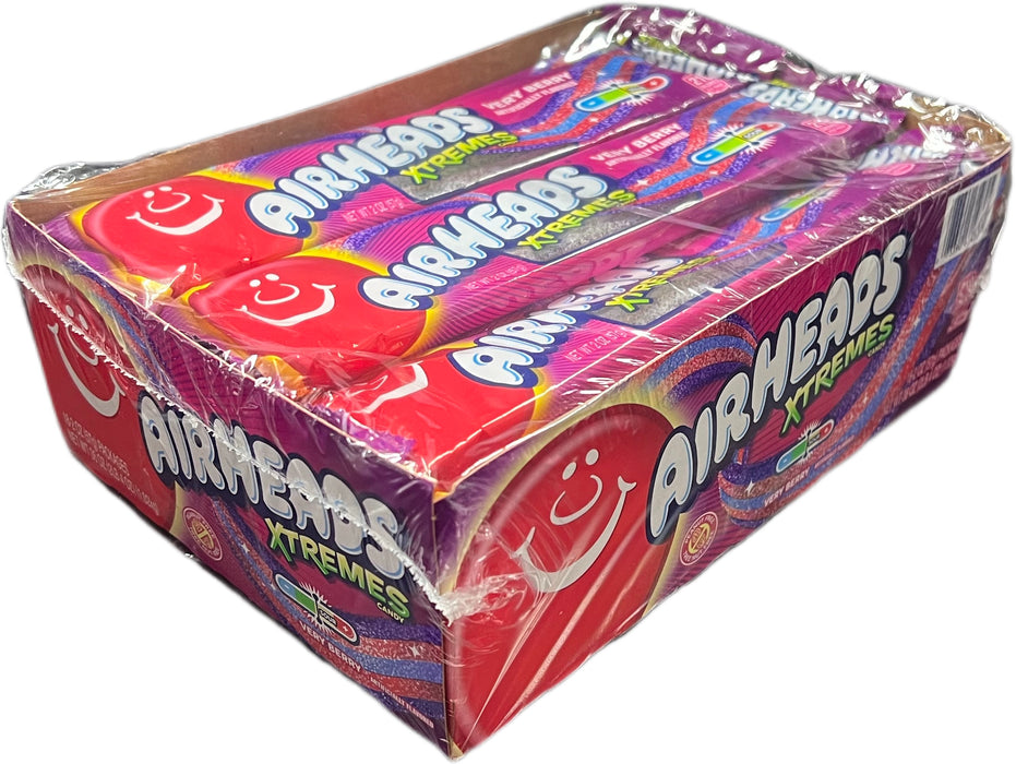 Airheads Xtreme Sour Belts 2oz Very Berry