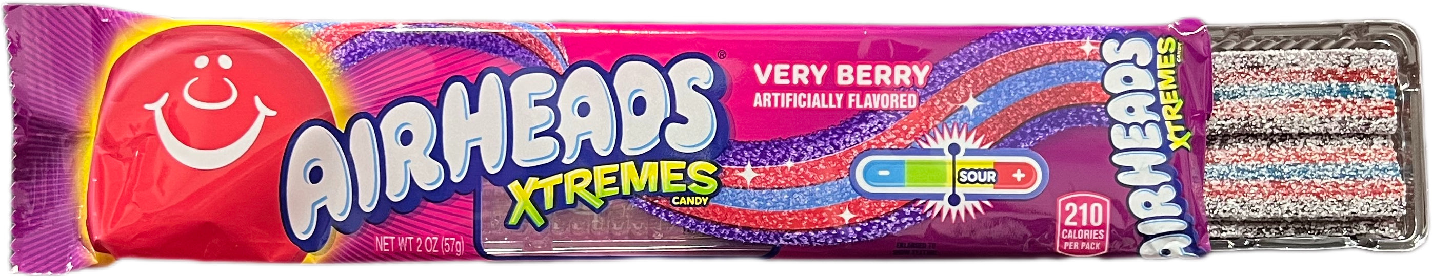 Airheads Xtreme Sour Belts 2oz Very Berry