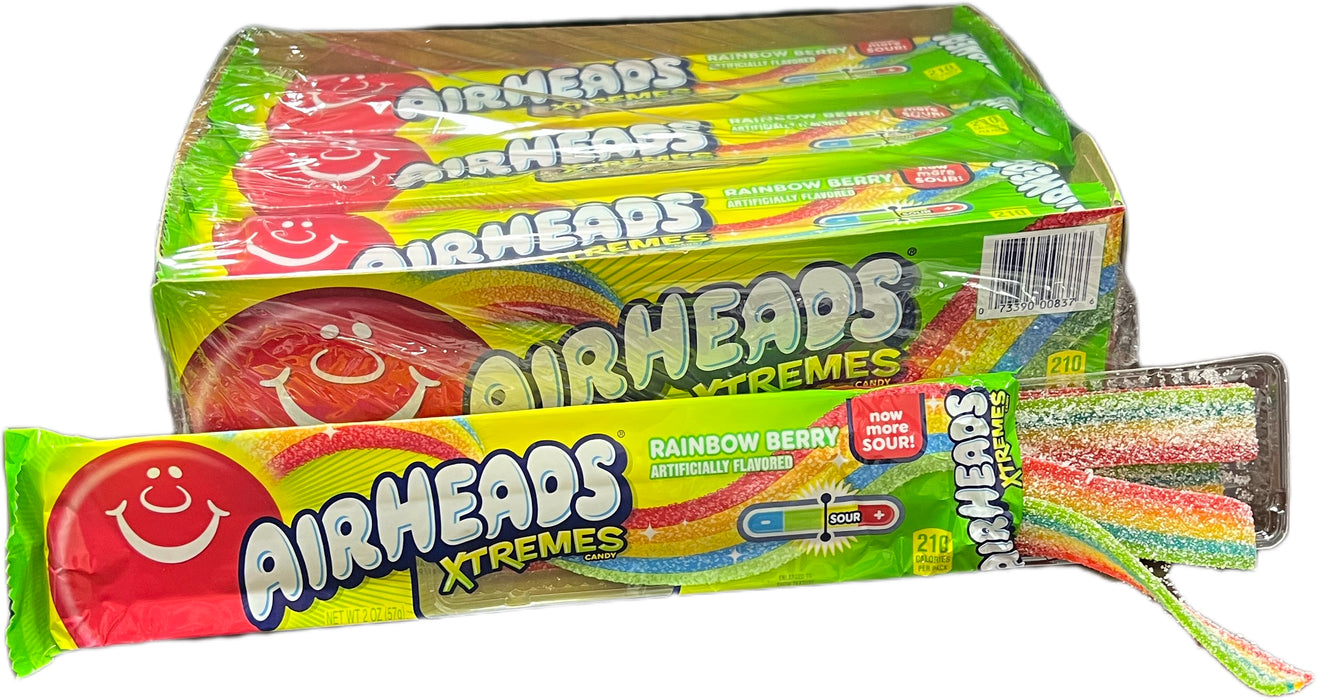 Airheads Xtreme Sour Belts 2oz Rainbow