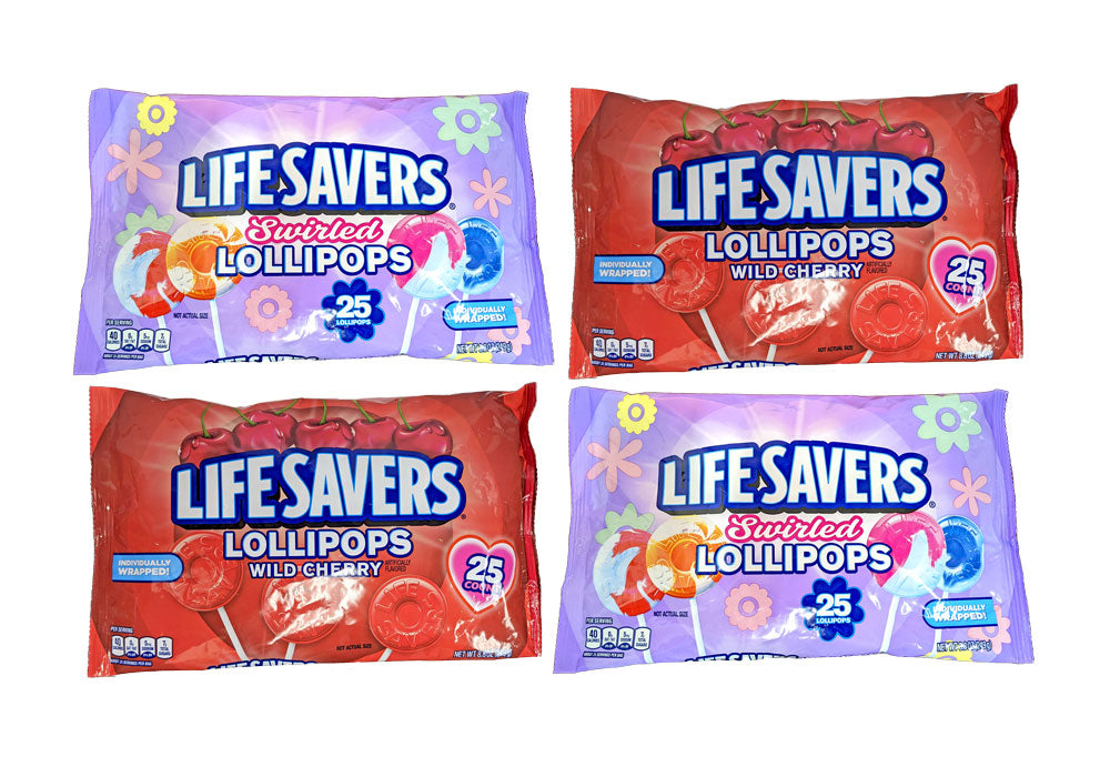 Lifesaver Lollipops 100ct Box Swirled and Cherry