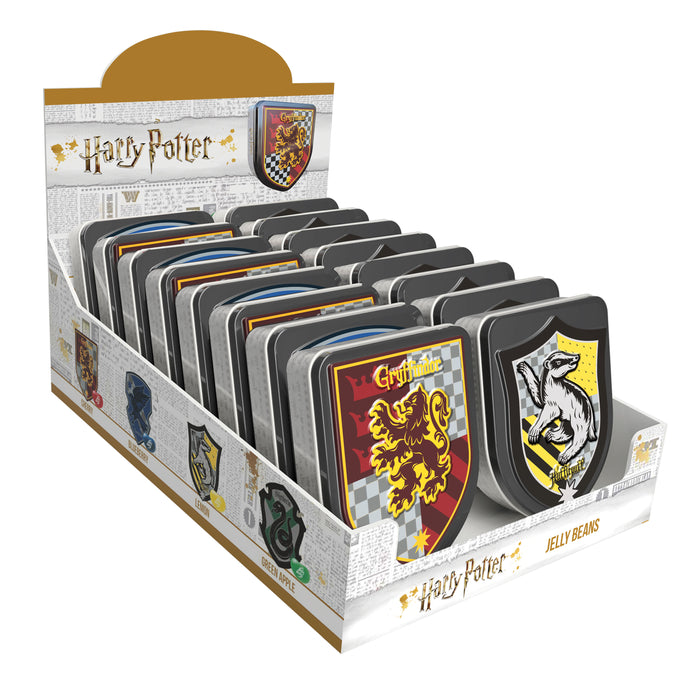 Jelly Belly Harry Potter Crest 1oz Tin or 12 Count Box