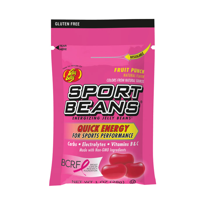 Jelly Belly Sport Beans Fruit Punch 1oz Bag or 24 Count Box