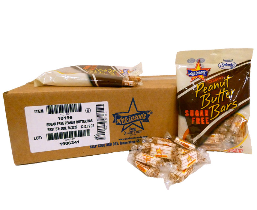 Peanut Butter Bar Sugar Free 3.75 oz Bag or 12 Count Box