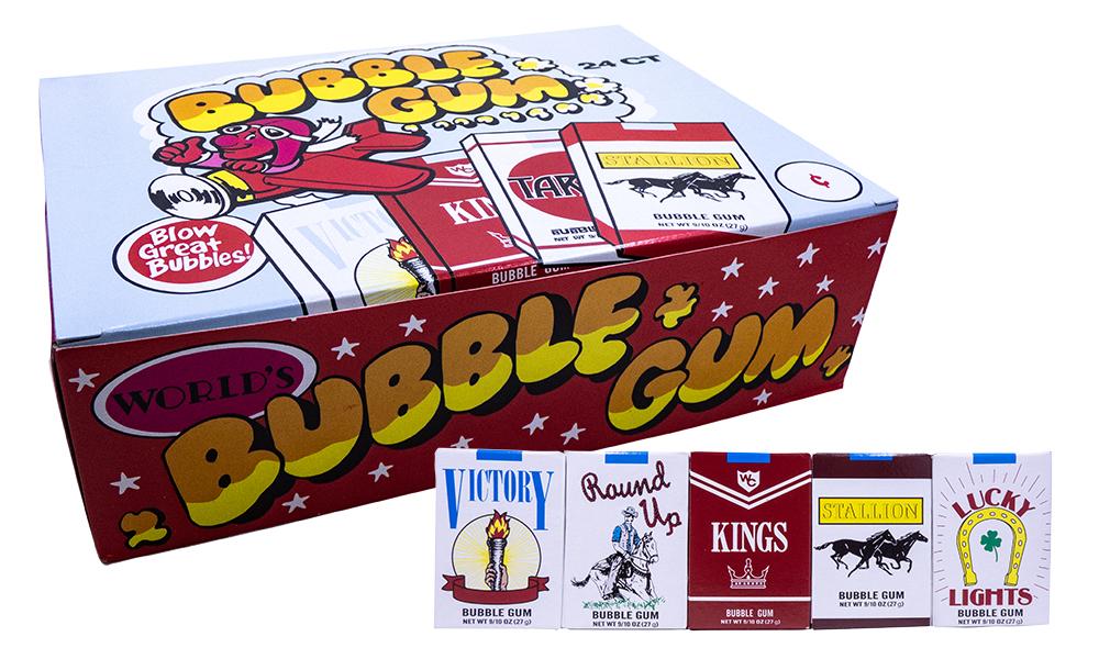 Bubble Gum Cigarettes .9oz Pack or 24 Count Box