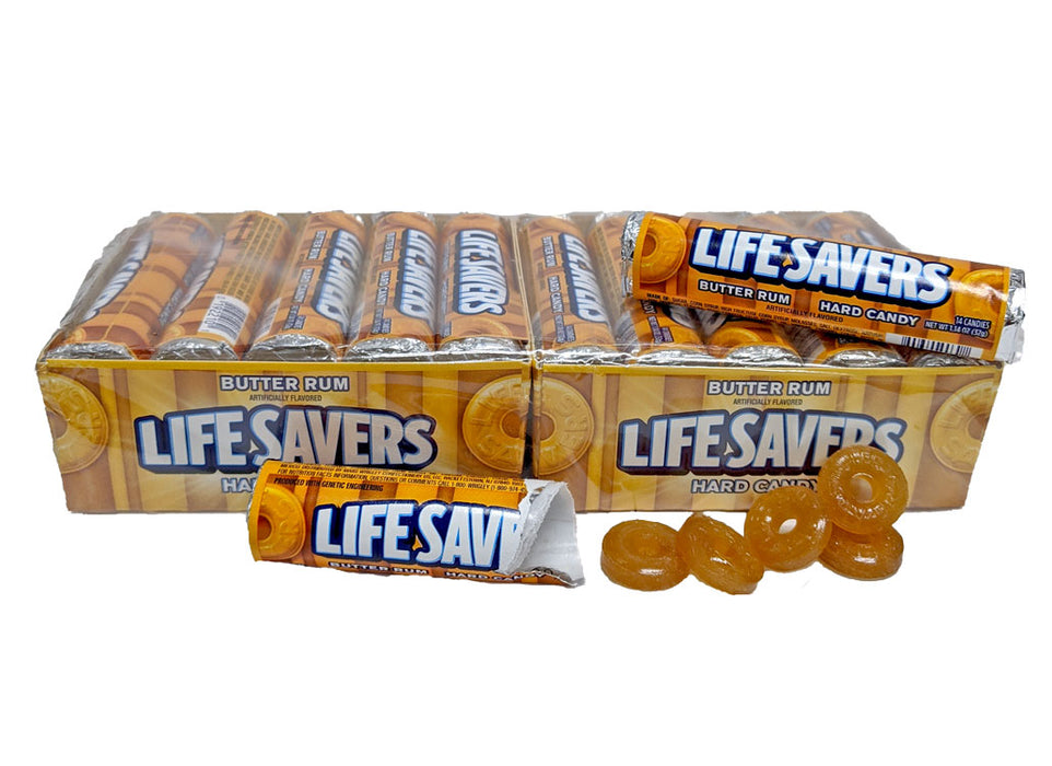 LifeSavers Roll Butter Rum 1.14oz Roll or 20 Count Box
