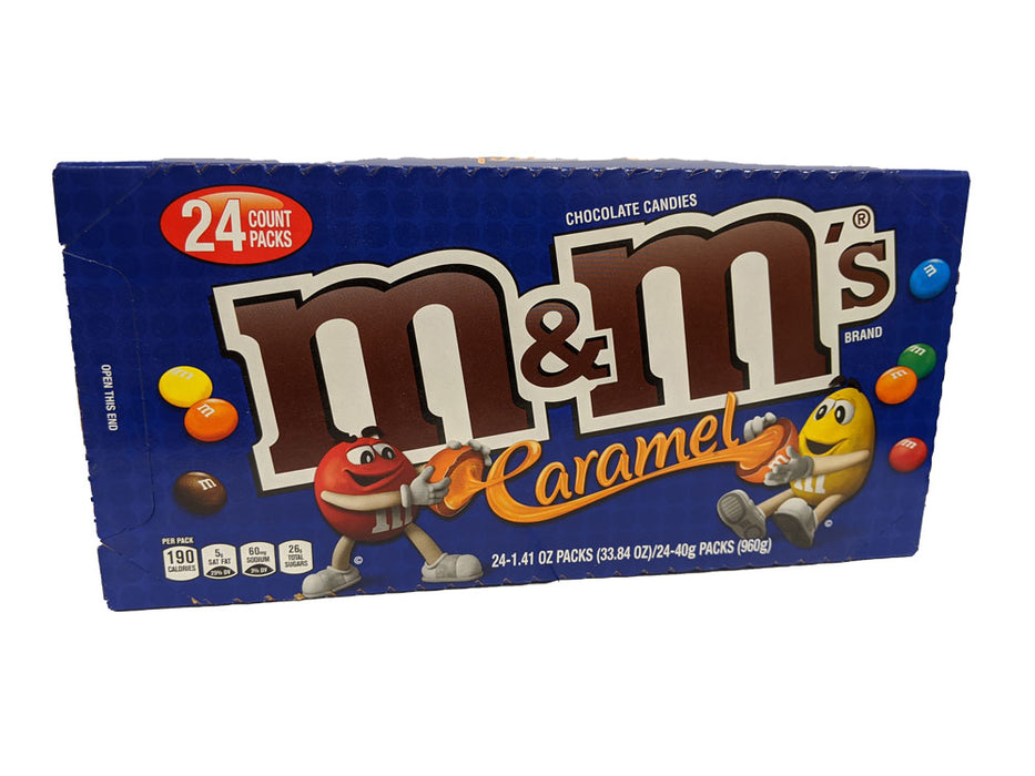 M&M's Chocolate Candies, Caramel, 24 Packs - 24 - 1.41 (40 g) packs [33.84 oz (960 g)]