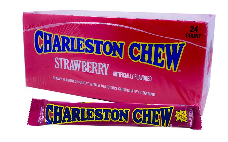 Charleston Chew Strawberry 1.875oz Bar or 24 Count Box