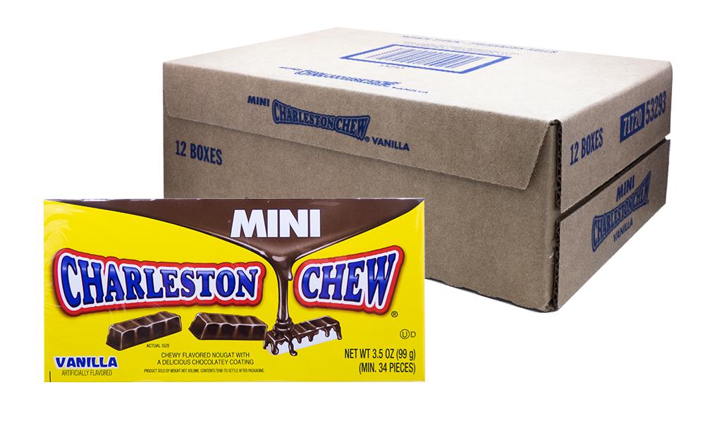 Charleston Chew Minis 3.5oz Theater Box or 12 Count Case