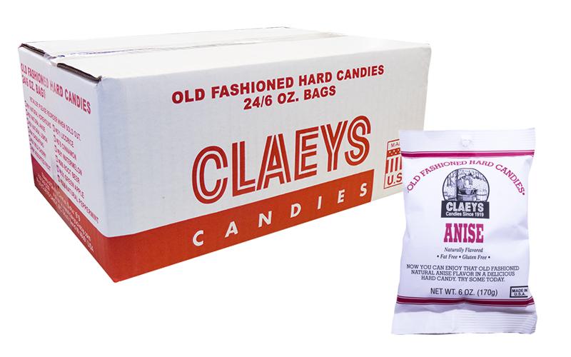 Claeys Candy Anise 6oz Bag or 24 Count Box