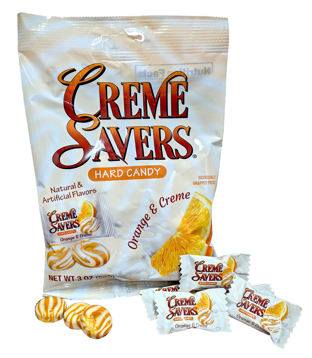 Creme Savers Orange and Creme 3oz Bag — b.a. Sweetie Candy Store