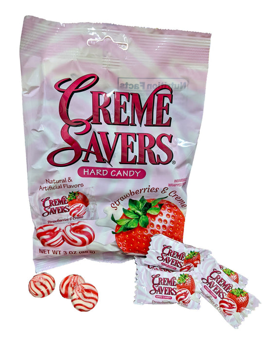 Creme Savers Strawberries and Creme 3oz Bag