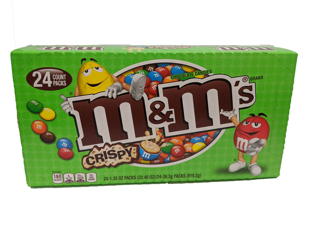 M & M Milk Chocolate Crispy 1.35oz Bag or 24 Count Box — b.a. Sweetie Candy  Store