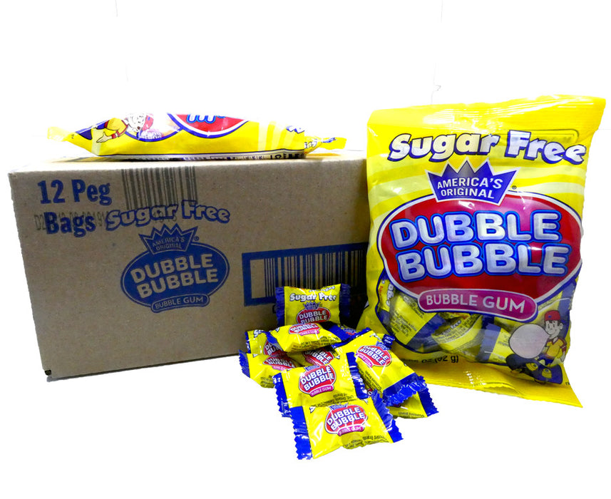 Dubble Bubble Gum Sugar Free 3.25oz Bag or 12 Count Box