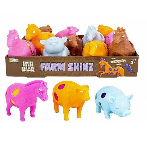 DISCONTINUED ITEM - Skinz Farm Animal with Smarties 12 Count Box