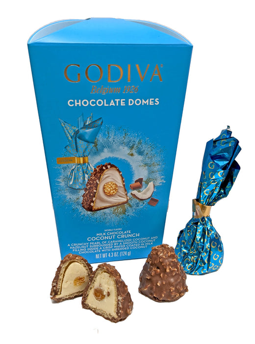Godiva 4.3oz Dome Milk Chocolate Coconut Crunch