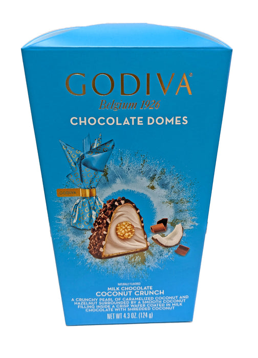 Godiva 4.3oz Dome Milk Chocolate Coconut Crunch