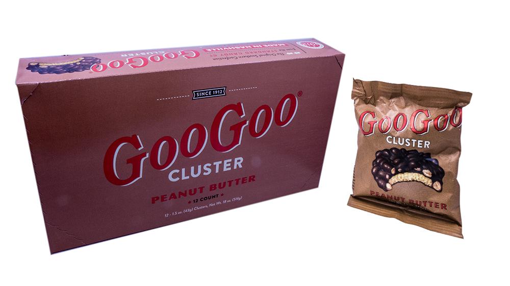 Goo Goo Cluster Peanut Butter 1.5oz Candy Bar or 12 Count Box — b.a.  Sweetie Candy Store