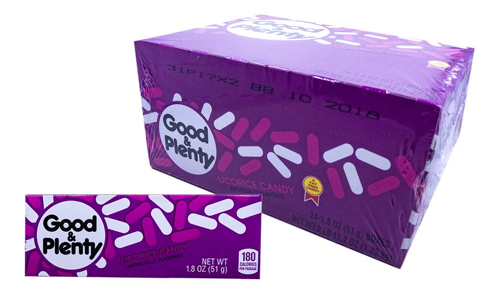 Good & Plenty Licorice Candy – 6-Ounce Box – Classic Pink & White Box