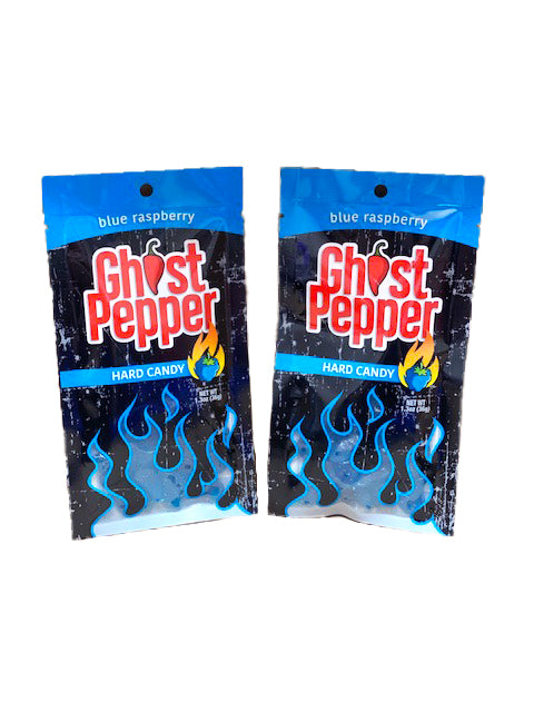 Ghost Pepper Hard Candy 1.3oz Bag Blue Raspberry
