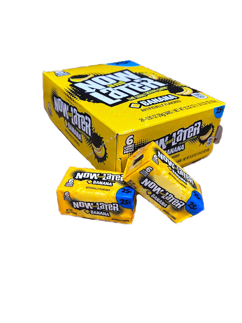 Now and Later Banana .93oz Stick Pack or 24 Count Box