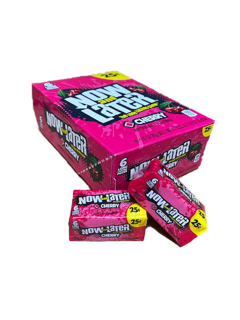 Now and Later Cherry .93oz Stick Pack or 24 Count Box