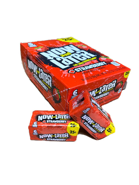 Now and Later Strawberry .93oz Stick Pack or 24 Count Box