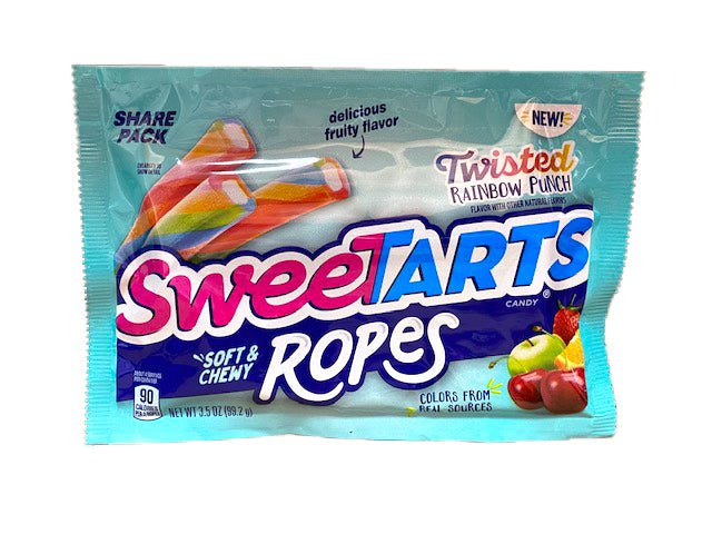 Sweetarts Ropes Twisted Rainbow Punch 3.5oz Pack or 12 Count — b.a ...