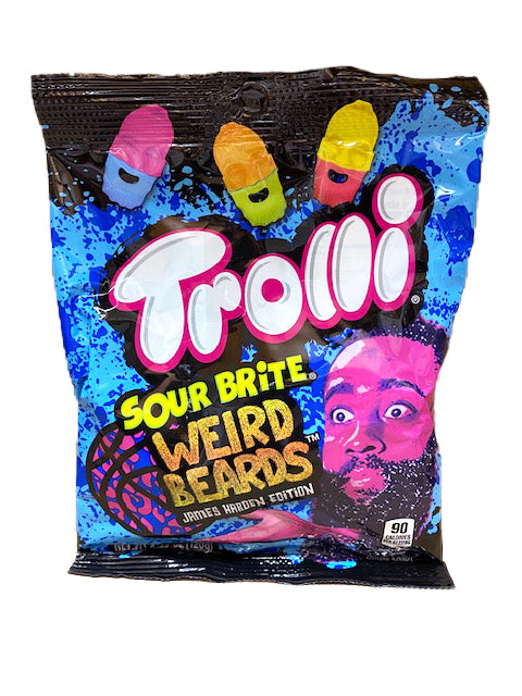 DISCONTINUED ITEM - Trolli Sour Brite Weird Beards Gummi 4.5oz Bag or 12 Count