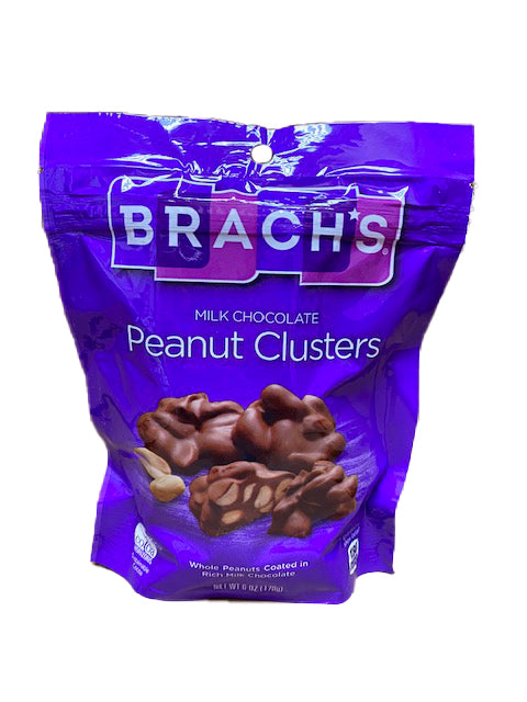 DISCONTINUED ITEM - Brach's Chocolate Peanut Clusters 6oz Peg Bag or 8 Count Box