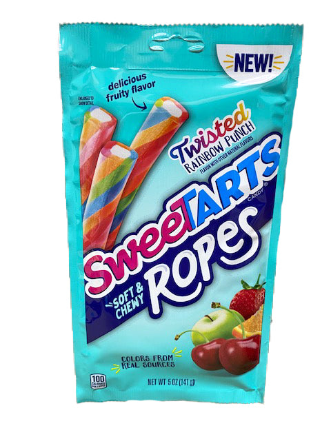 Sweetarts Ropes Twisted Rainbow 5oz Pack or 12 Count